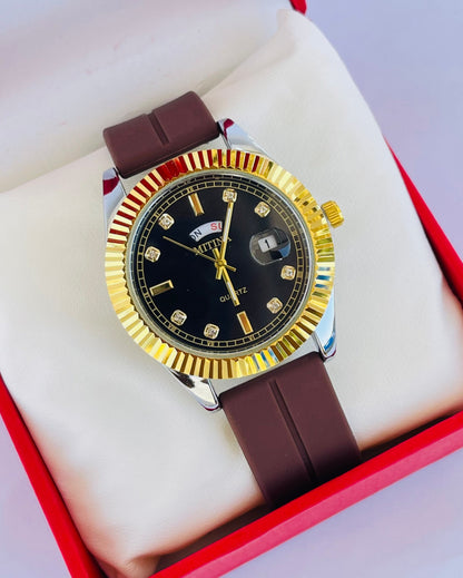 Magnatic Lether Strap Premium Watch