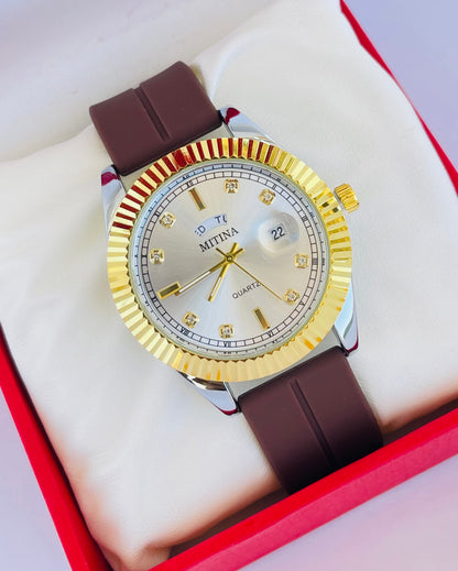 Magnatic Lether Strap Premium Watch